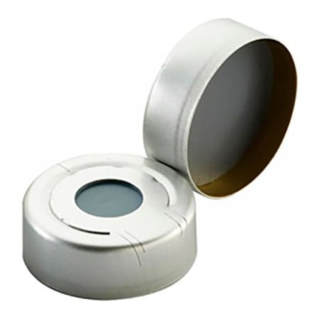 Cp Lab Safety. Wheaton 20mm Hole Caps for Headspace Vials, Pressure Release, PTFE/Butyl Septa, Case of 100 W224216